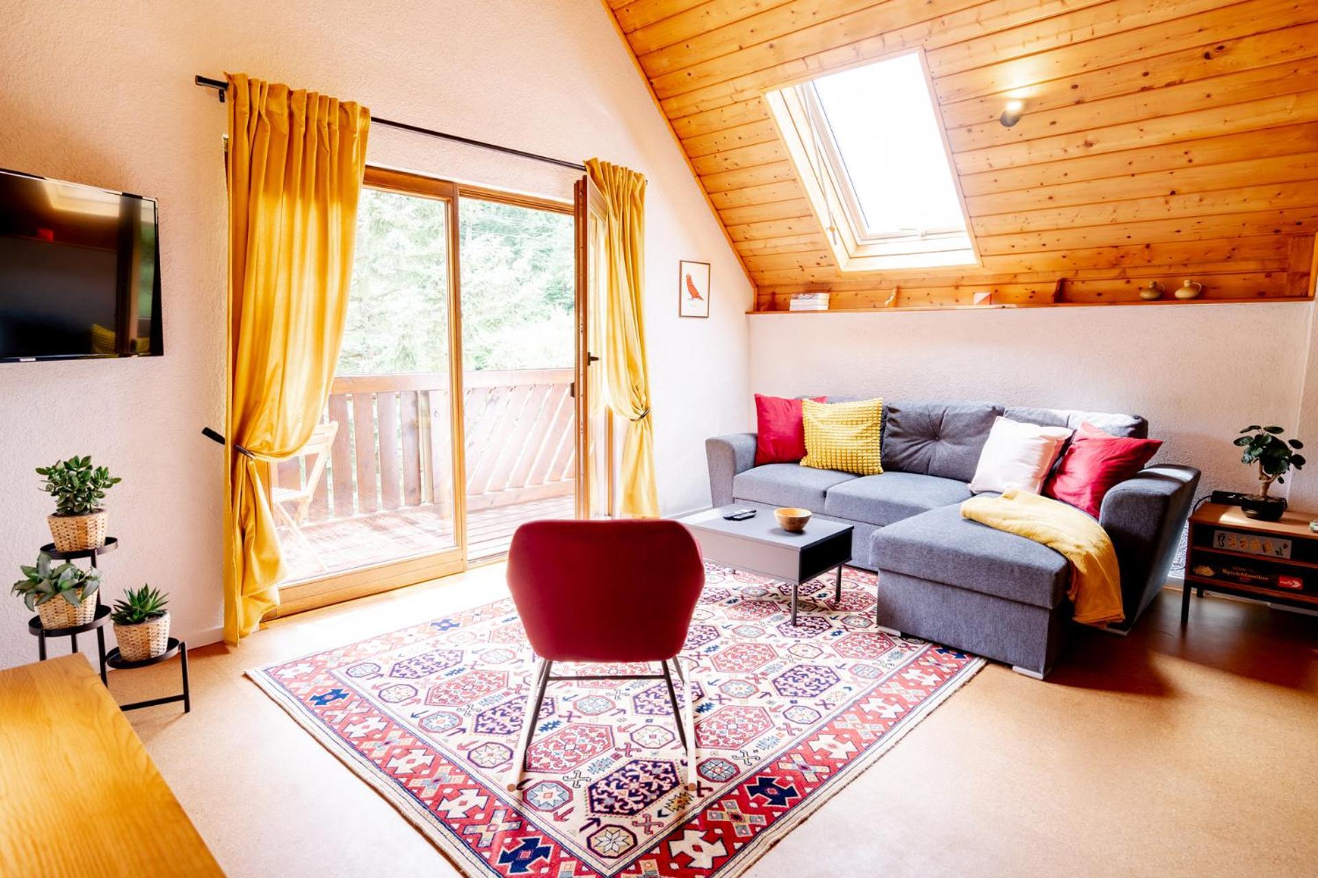 Birds-Nest Ferienwohnung Balkon Kaminofen Darstein Eksteriør billede