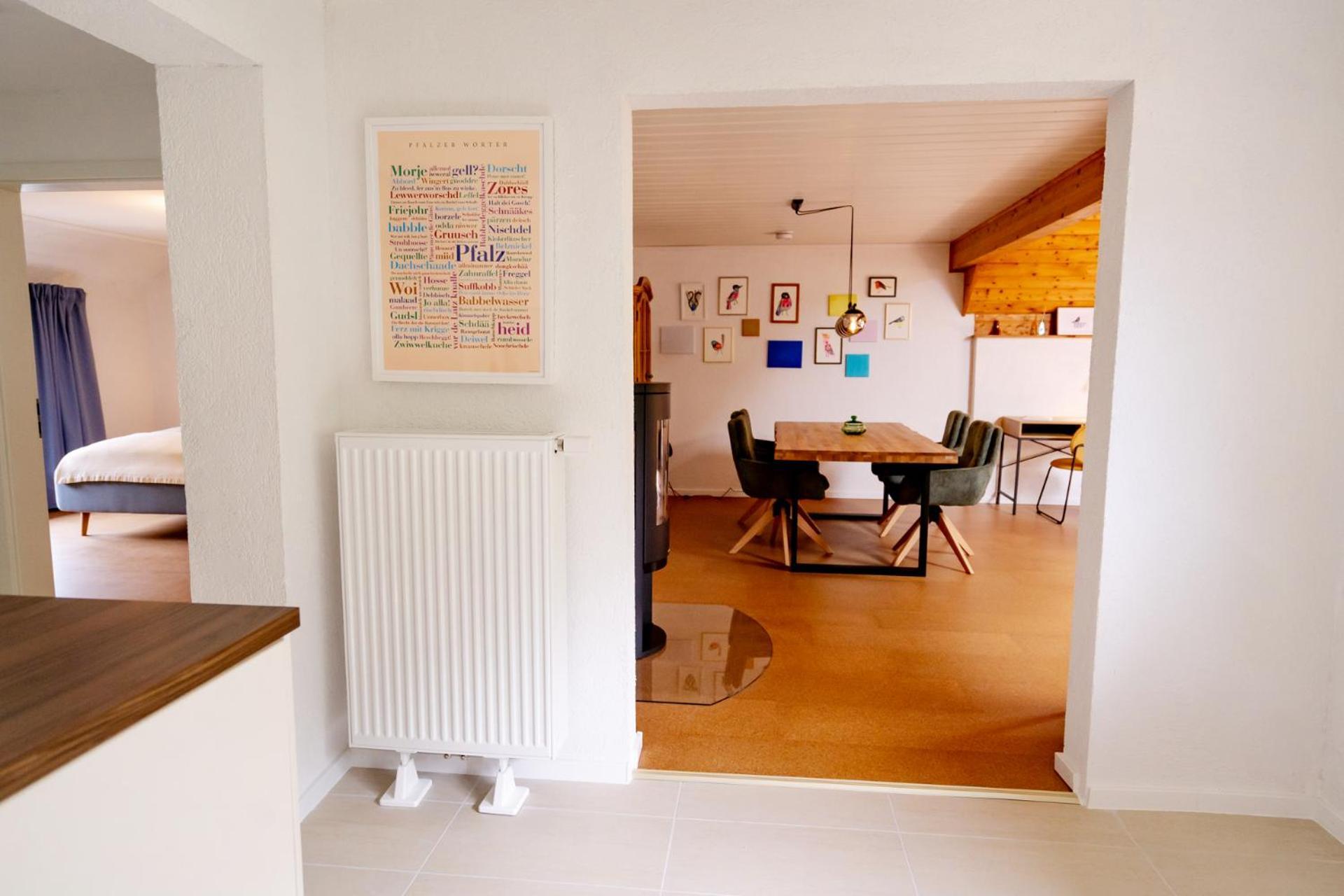 Birds-Nest Ferienwohnung Balkon Kaminofen Darstein Eksteriør billede